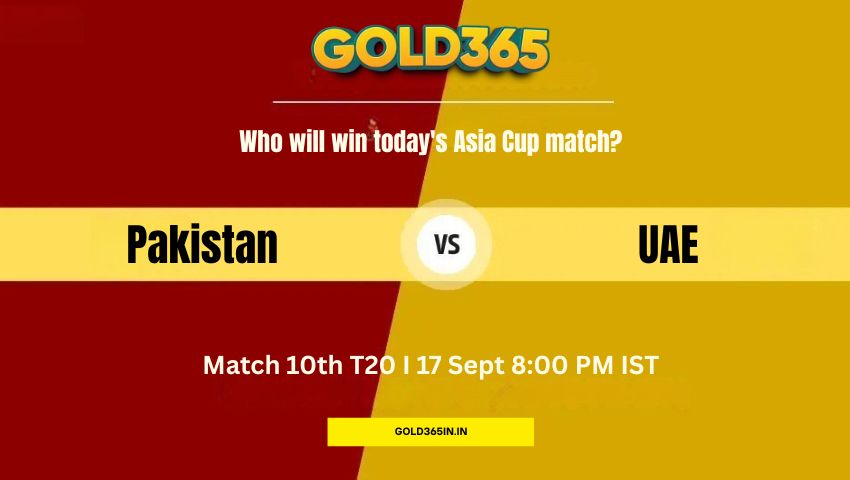 Read more about the article Pakistan vs UAE, 10th Match, Group A – Prediction & Betting Guide on Gold365