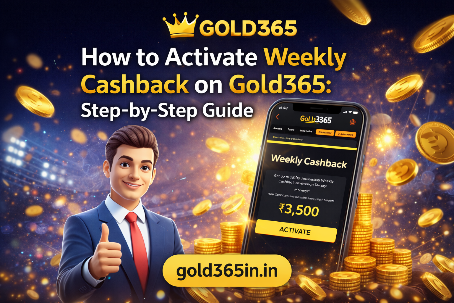 Read more about the article How to Activate Weekly Cashback on Gold365: Step-by-Step Guide